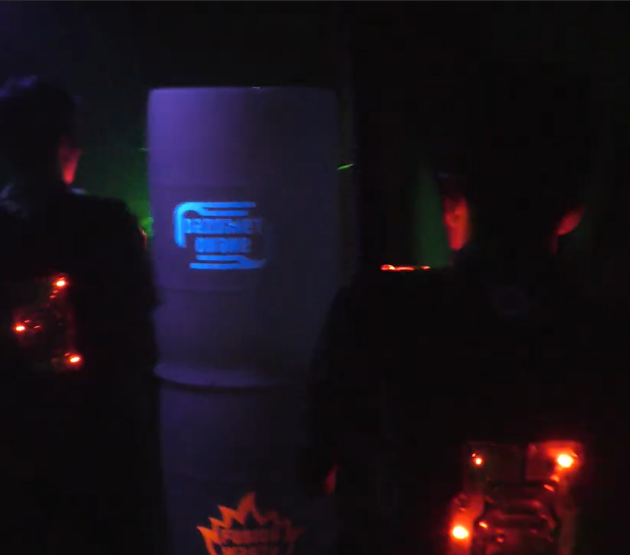 Arena view of Poelking Woodman Lanes laser tag - spacious playing area